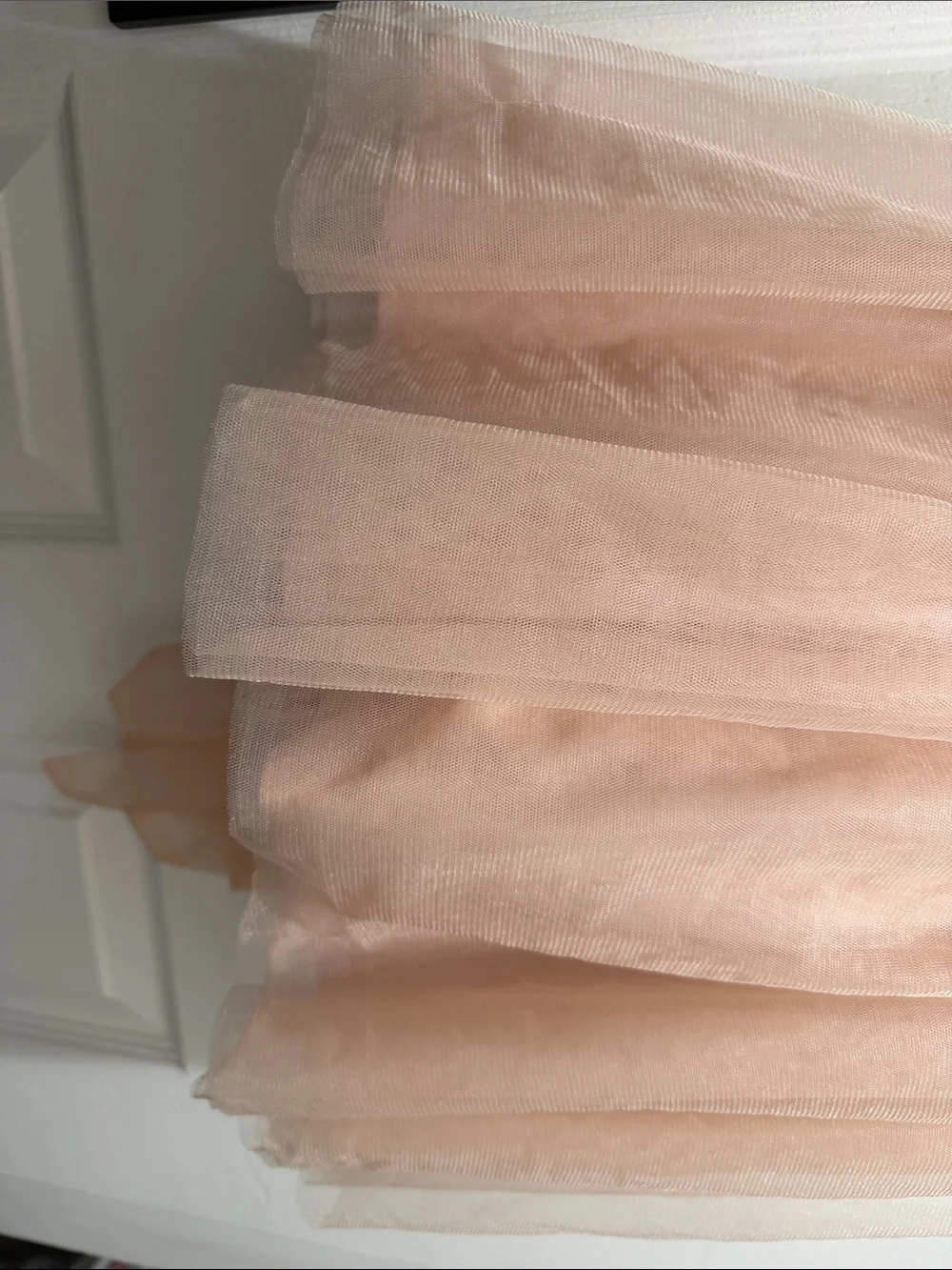 Girls' Peach Tulle Party Dress
